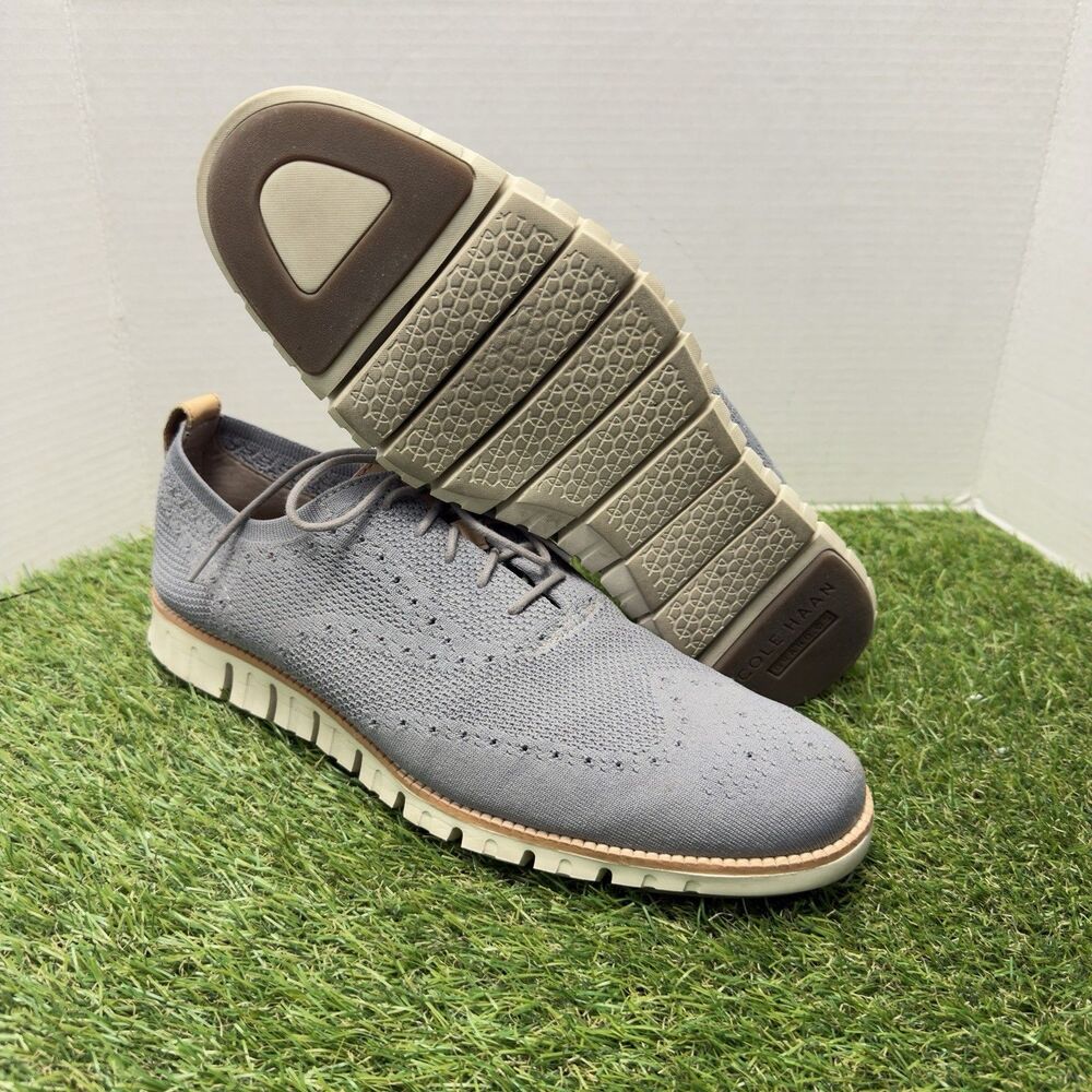 Cole Haan Zerogrand Stitchlite Wingtip Oxford Mens 14M Gray C24944 Shoes